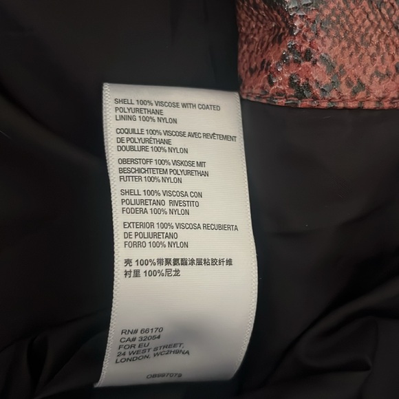 Urban Outfitters Finley Faux Snakeskin Button Front Skirt Size Small - Picture 8 of 9